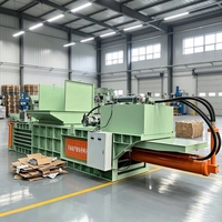 Presse à balles hydraulique automatique pour papier usagé, machine de recyclage et de compression, équipement de traitement des déchets en carton et plastique avec contrôle PLC