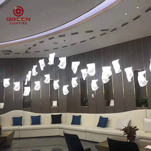 Đèn chùm hiện đại bằng acrylic tùy chỉnh, thanh lớn, đèn trần cho khách sạn, đèn trang trí sảnh vào cao cấp, đèn treo cho nhà ở - Product Image 3