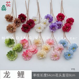 Flores de Peonía Artificiales de Seda, Accesorios de Decoración para Bodas, con Relieve y Forma de Hueso, Origen China - Product Image 4