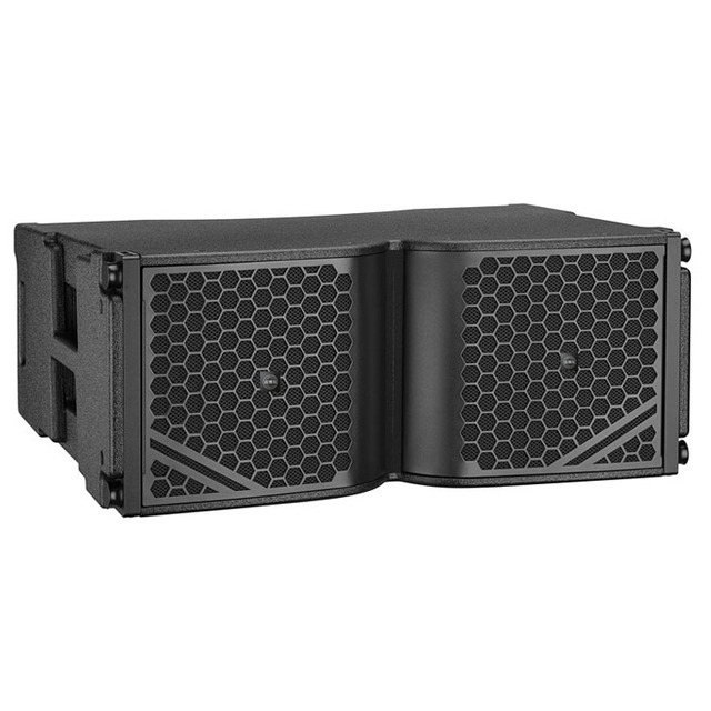 Dual 10 Inch Waterproof Active Line Array Speaker with DSP Processing for Banquet Hall and Mobile Touring Performance