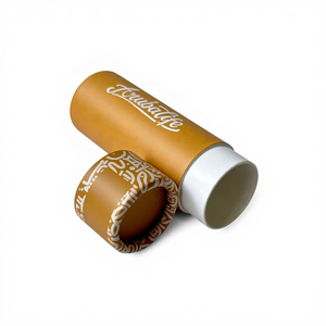 บรรจุภัณฑ์หลอดกระดาษแข็งสีขาวย่อยสลายได้สำหรับลิปบาล์ม - Product Image 3
