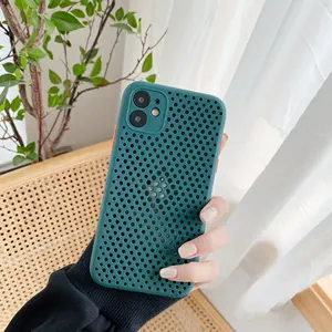 IVANHOE Heat Dissipation Phone Cover Case For iPhone 11 Pro Max X XR Xs Max 6 6S 7 8 Plus Mesh Slim Tpu Silicone Breathable Case