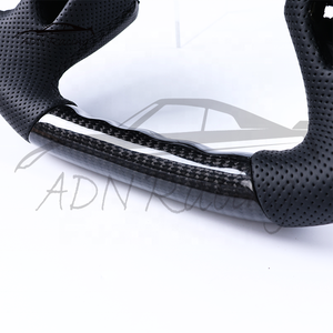 Volante de Fibra de Carbono Negro Brillante para <span class=keywords><strong>Hummer</strong></span> GMC Sierra SLT H2 2003 2004 2005 2006 Silverado - Product Image 5