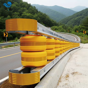 Anti-collision High Safety Plastic PVC Coated Roller <strong>Barrier</strong> With H1W2 Protection Rating For Highway Roadway - Product Image 4