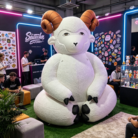 Chèvre gonflable personnalisée, mouton gonflable, animal gonflable de dessin animé pour la décoration ou la publicité