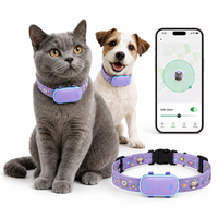 Qcool Pet Route History Navigation AGPS Beidou Glonass LBS dengan Jaringan 4G Pelacak GPS Tahan Air IP67 untuk Kucing & Anjing