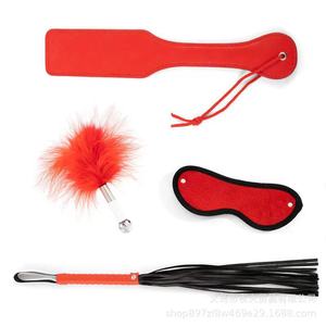Four-piece sex toy <b>set</b>, handcuffs, SM, alternative <b>bondage</b>, torture devices, female tools, 4-piece flirting SM <b>bondage</b> tools - Product Image 1