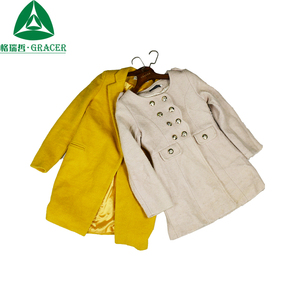 Usato Vestiti di Marca Delle Donne di Inverno Cappotto di Lana Pettinata Della Corea Vestiti di Seconda Mano - Product Image 3
