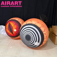 Concept créatif, nouveau design d'œil gonflable, modèle d'œil gonflable pour Halloween, personnalisation du design