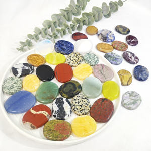 <span class=keywords><strong>Aventurine</strong></span> de polissage naturelle de haute qualité en gros forme plate matériau mixte cristal pierre de palmier pour cadeau - Product Image 4