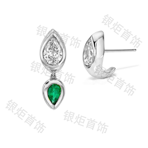 <span class=keywords><strong>Orecchini</strong></span> Pendenti <span class=keywords><strong>Asimmetrici</strong></span> LOZRUNVE in <span class=keywords><strong>Argento</strong></span> Sterling 925 con Cristalli Trasparenti - Product Image 5