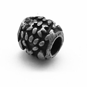 yunnique Retro Pattern Black <b>Spacer</b> Beads Stainless Steel Cylindrical For Bracelet Making Jewelry Findings Components - Product Image 3