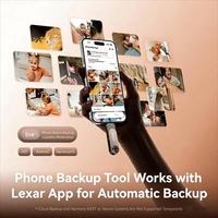 Flash Drive Lexar D500 Metal Baru 2 in 1 Tipe C USB3.2 Gen2 400MB/s Solid State Pen Drive 128GB 256GB 512GB 1TB untuk Laptop PC