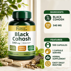 Suplemento Nutracéutico Shecome Black Cohosh, Fabricante de Suplementos, Apoyo al Equilibrio para Mujeres, 100 Cápsulas de Black Cohosh - Product Image 3