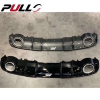 Pare-chocs de voiture Face avant pour Audi A4 B9 2017-2019 Mise à niveau vers RS4 Style Pare-chocs avant avec calandre Lèvre avant