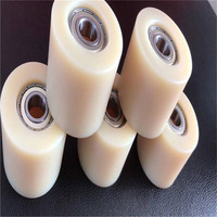 Venta de fábrica, rodamientos de ruedas de polea de nailon de 19mm, plástico 626zz/POM/poleas de nailon, maquinaria de transmisión que incluye polea de tornillo