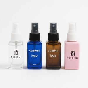 Venta al por mayor de botellas de spray de plástico vacías de 40 ml, 50 ml, 60 ml, 30 ml, 4 oz, 100 ml, 120 ml, 150 ml, en todos los tamaños, con pulverizador, color ámbar - Product Image 1