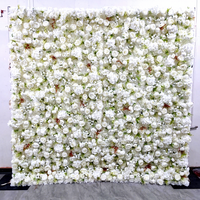 DKB Élégante Murale Florale Suspendue Style Européen 8x8ft & 10x10ft pour Décorations de Mariage et de Fête Prénatale