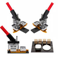Machine à fabriquer des aimants carrés en carton 50*50cm/63.5*63.5mm, 100 kits de matériaux pour machine à aimants de réfrigérateur 2.5*2.5 pouces