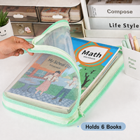 Carpeta de Archivos A4 en Colores Pastel Macaron, de Gran Capacidad, Transparente, con Asa, para Almacenamiento de Papelería, Venta al Por Mayor de Fábrica