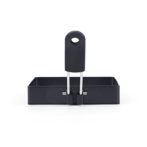 Edelstahl Lebensmittel qualität Quadratische Form Antihaft-Ei-Kochring Eierform mit Silikon griff zum Frühstück - Product Image 5