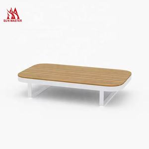 Lujo Moderno Patio Muebles Hotel Jardín Salón Juegos Sofás de aluminio Impermeable al aire libre de madera de teca Sofá Set - Product Image 5