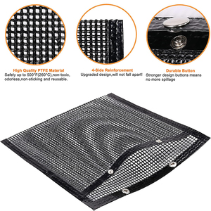 Filet de barbecue écologique lavable et résistant à la chaleur, sac de cuisson antiadhésif en PTFE pour grils à gaz, charbon de bois, <span class=keywords><strong>électrique</strong></span>s et fours - Product Image 3