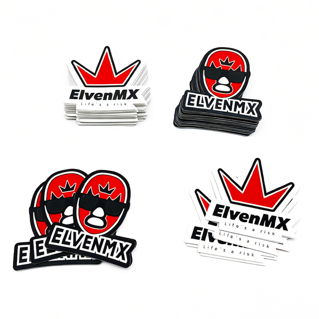 Outdoor Adhesive Vinyl Sticker UV Protective Coating UV-Resistant Weatherproof Die Cut Label Custom Logo PVC Stickers Printing