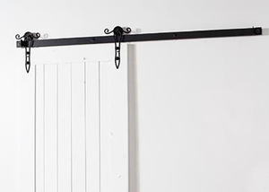 WEKIS Kit de Accesorios para Sistema de Puerta Corredera de Acero al Carbono de Diseño Moderno de 6.6 Pies, Estilo Rústico, para Armario - Product Image 5