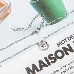 Sterling Silver Fashion Jewelry Pendent Necklaces Cadena De Diamantes Bisuteria Lujo Piedra - Product Image 2