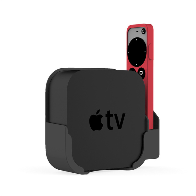 Bracket Wall Mount Holder for Apple TV 4K 5th 4th Wall Mount Holder Bracket With Siri Remote Holder