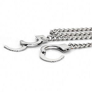 Esposas de Cadena Metálica Color Plata para Uso Romántico, Juguete de Bondage para Adultos - Product Image 3