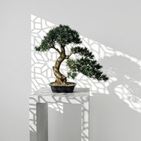 Bonsaï artificiel de pin de qualité supérieure, plante de bonsaï réaliste avec pot pour la décoration intérieure, la maison et le bureau