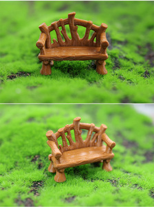 Banc long, mini chaise de parc, aménagement paysager, accessoires décoratifs DIY, ornements miniatures pour paysages - Product Image 6