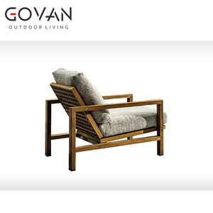 <span class=keywords><strong>Fauteuil</strong></span> <span class=keywords><strong>de</strong></span> <span class=keywords><strong>jardin</strong></span> <span class=keywords><strong>en</strong></span> aluminium <span class=keywords><strong>de</strong></span> style moderne avec bois <span class=keywords><strong>de</strong></span> <span class=keywords><strong>teck</strong></span> <span class=keywords><strong>massif</strong></span> résistant aux intempéries pour villa - Product Image 2