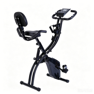 Vélo d'exercice pliable 2-en-1 <span class=keywords><strong>HOMCOM</strong></span> avec résistance magnétique réglable sur 8 niveaux, silencieux, pour la maison, avec capteur de fréquence cardiaque et support pour bras - Product Image 2