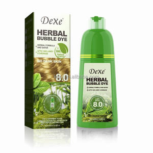 DEXE Coloration capillaire permanente à base de plantes, sans ammoniaque, sans peroxyde, shampooing crème colorant capillaire, couvre les <span class=keywords><strong>cheveux</strong></span> gris pour hommes et femmes, 3 en 1 - Product Image 2