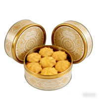 Biscuits de Noël 260g, goût sucré, boîte cadeau personnalisée, emballage en vrac pour l'exportation, type gaufrette sucrée, délicieux, nutritif, biscuits au beurre