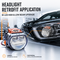 NOUVEAU VAHID 80W 18000LM Lentille de projecteur laser Bi-LED 9V-16V 6000K Phares LED de voiture à faisceau haut et bas Systèmes d'éclairage automobile de retrofit