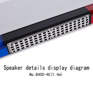 Barre lumineuse <span class=keywords><strong>LED</strong></span> universelle de toit de voiture de <span class=keywords><strong>140cm</strong></span> avec haut-parleur de sirène de fonction MP3 nouveau système d'alarme - Product Image 5