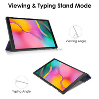 Étui de protection pour tablette en cuir PU mince de haute qualité pour Samsung Galaxy Tab A 10.1 T580 T585