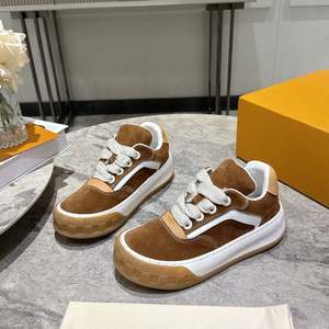 Chaussures de créateur en toile à lacets, respirantes, avec semelle extérieure en caoutchouc, confortables, à semelle épaisse, rehaussantes, avec doublure en peau de mouton - Product Image 2