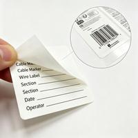 Étiquette de câble autocollante, étiquette en PVC imperméable à inscrire pour la gestion du câblage des salles de serveurs