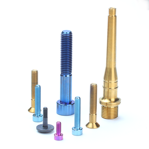 Parafusos de Titânio Coloridos Anodizados ODM OEM <span class=keywords><strong>M5</strong></span> M6 M8 M10 TC4 TA2 para Motocicletas, Náutica e Aeroespacial - Product Image 1