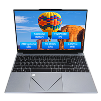Nouvel ordinateur portable professionnel E157D CPU R5-3500U 15,6 pouces avec 16 Go de RAM SSD Carte graphique AMD Clavier anglais Panneau IPS Ordinateur portable professionnel