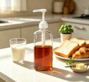 1100ml Graduated PET Syrup <b>Pump</b> Bottle Set 5cc 8cc 10cc Quantitative Dispenser Bottle For Coffee Syrup Honey Sauce - Product Image 2