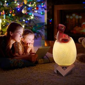 Lámpara Nocturna LED con Forma de Huevo de Dinosaurio Impresa en 3D, Control Remoto, 16 Colores, Recargable por USB, Lámpara de Dinosaurio para Niños - Product Image 5
