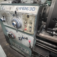 Tour horizontal semi-automatique d'occasion de marque Lanzhou CW6163D, robuste, haute précision, pour le travail des métaux, prix compétitif
