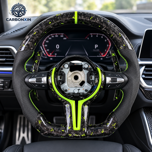 Volante de Fibra de Carbono Forjado Real Personalizado de Calidad para BMW E46 M3 X5 E53 E63 X1 F48 E84 E61 E34 E60 M5 E43 328i E90 - Product Image 3