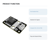 Carte d'extension Hub I2C à cinq ports, module de connecteur de capteur parallèle SDA SCL pour projets multi-appareils Arduino